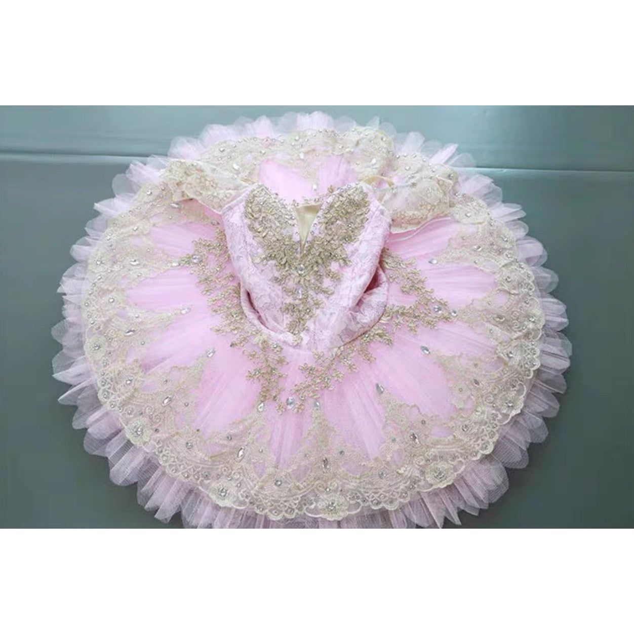 Professional Ivory or Pink Love Pancake Tutu