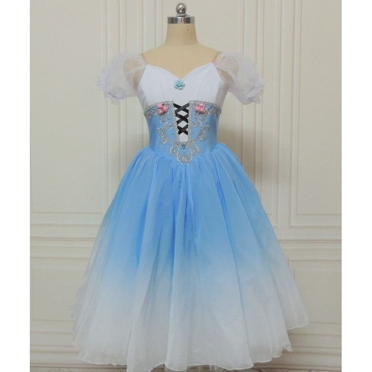 Peasant Customized Blue, Pink or Lavender Color Ballet Dress