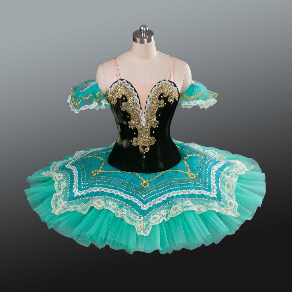 Premium Light Green Royal Pancake Tutu Dress