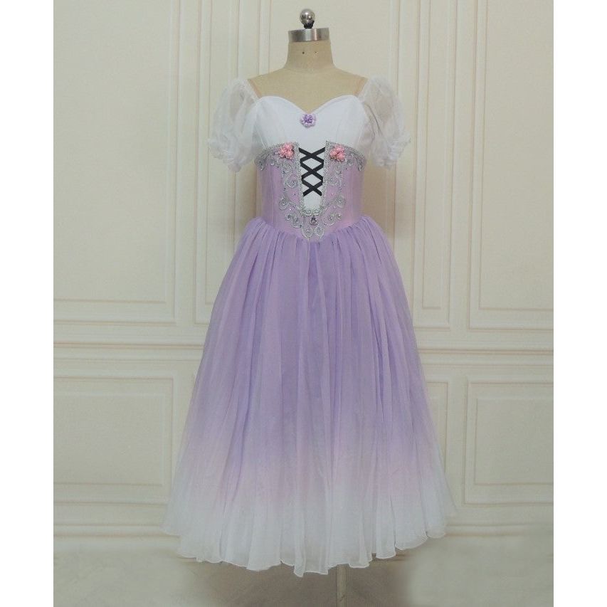 Peasant Customized Blue, Pink or Lavender Color Ballet Dress