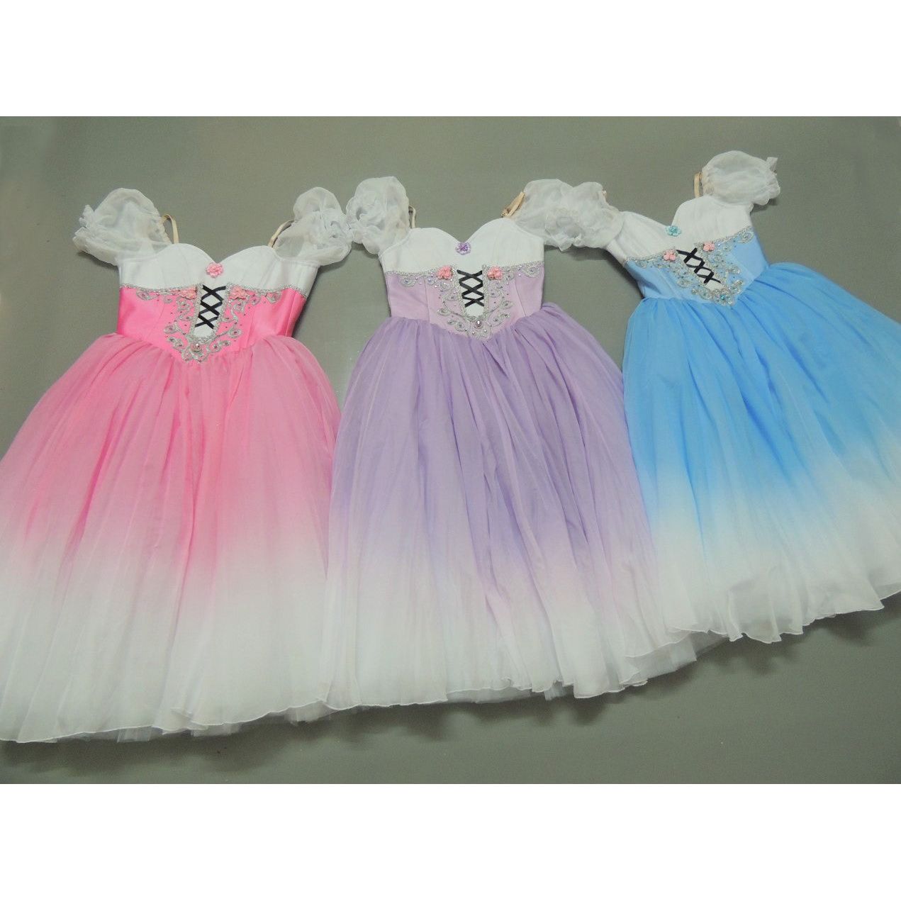 Peasant Customized Blue, Pink or Lavender Color Ballet Dress