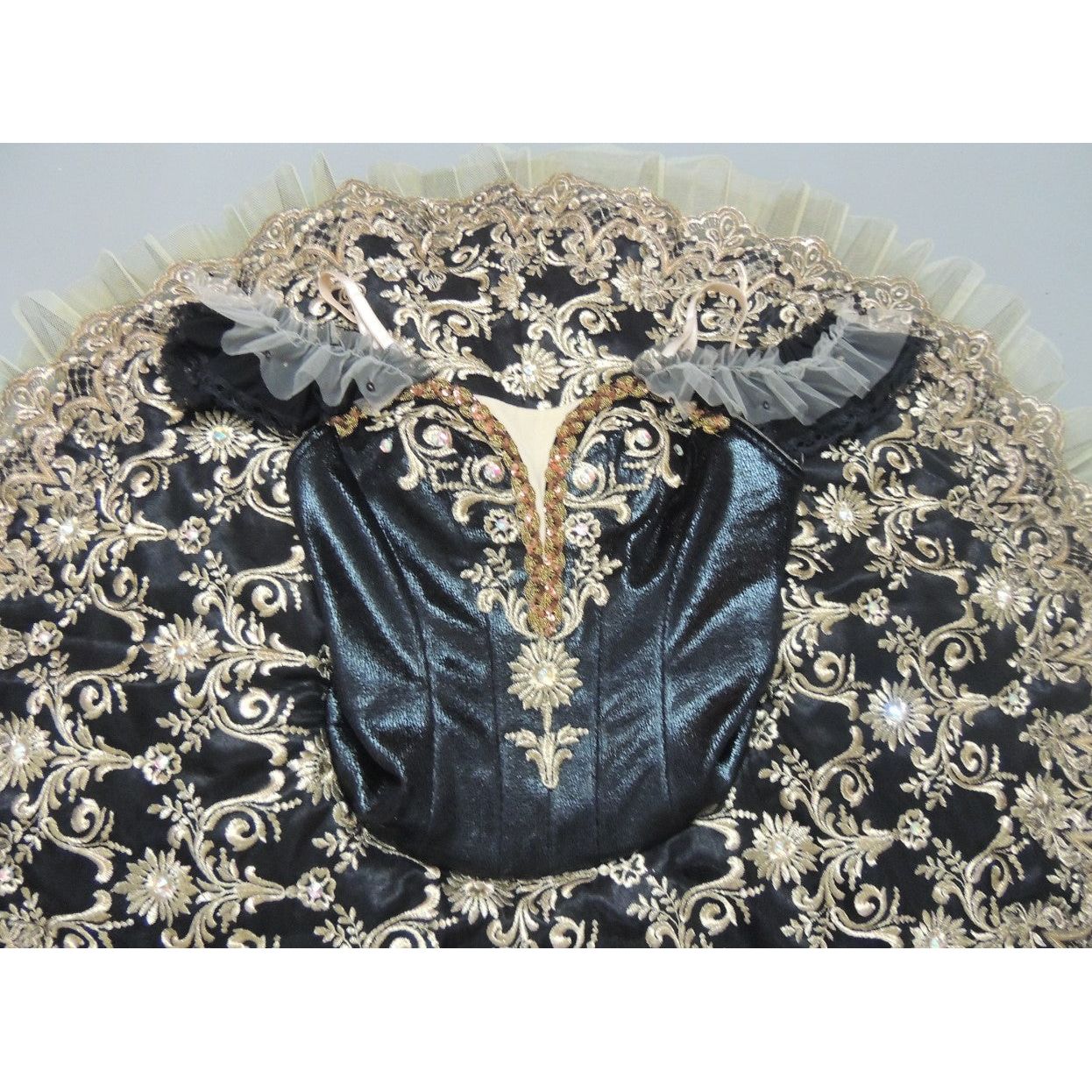 The Queen of Spanish Ballet Black Pancake Tutu - Bell Shape