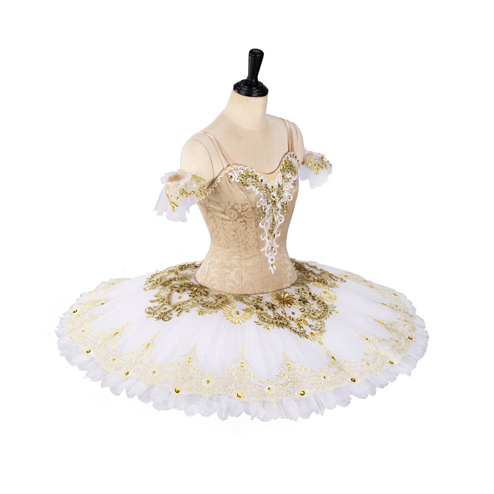 NEW- Golden Dream With White Pancake Tutu