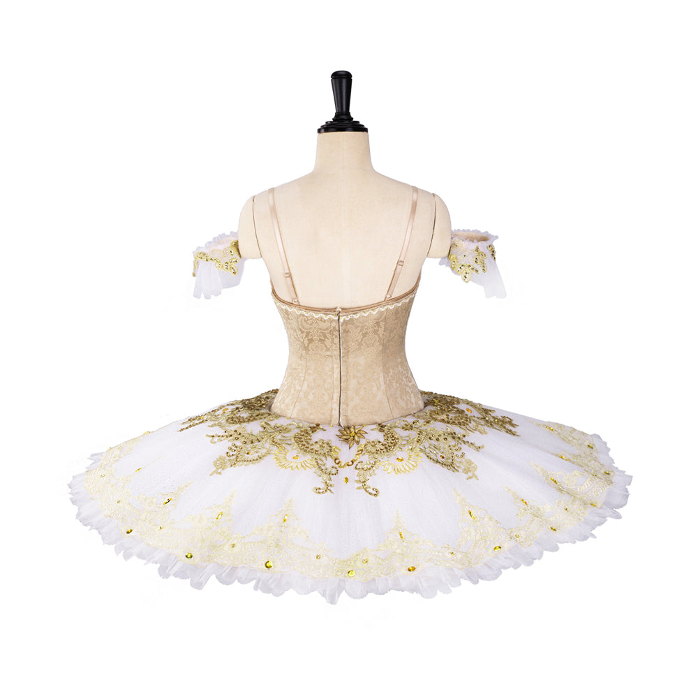 NEW- Golden Dream With White Pancake Tutu