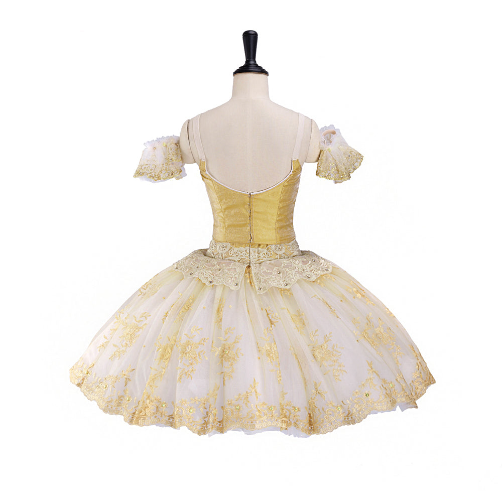 Short Romantic Gold Professional Ballet Tutu