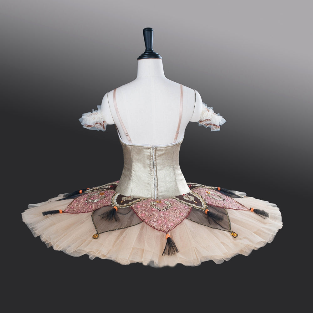 Golden Harlequin Doll Premium Tutu