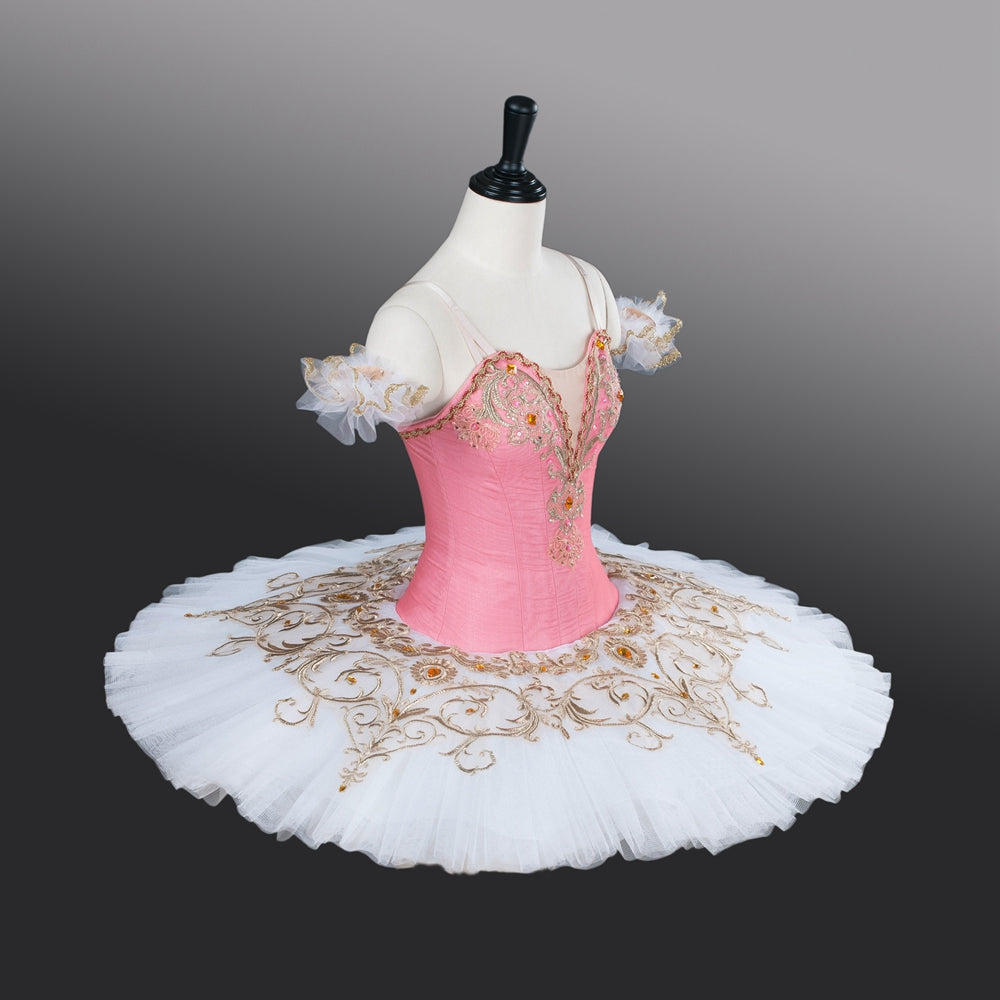 Pink or Peach With Gold Professional Pancake Tutu