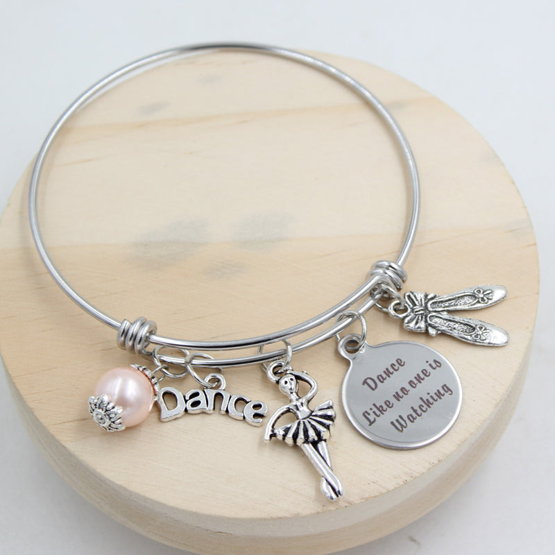 Stainless Steel Wire Ballerina Adjustable Bangle