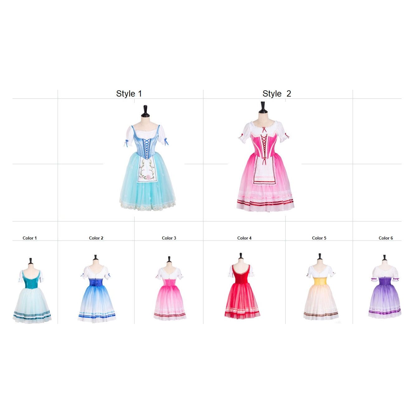 Romantic Peasant Professional Ballet Dress