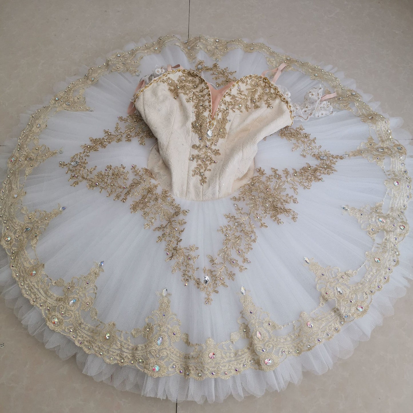 Professional Ivory or Pink Love Pancake Tutu