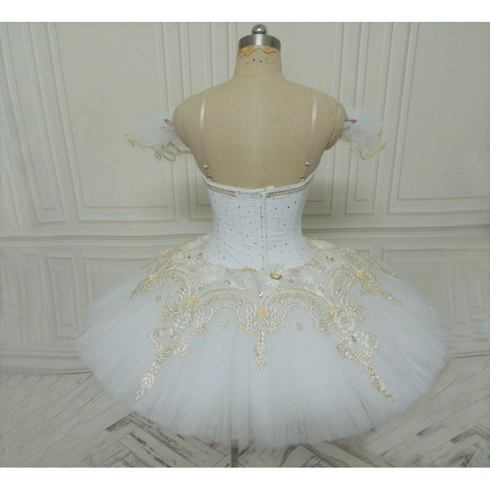 Majestic Bell-Shaped Aurora Pancake Tutu - With or Without Flowers