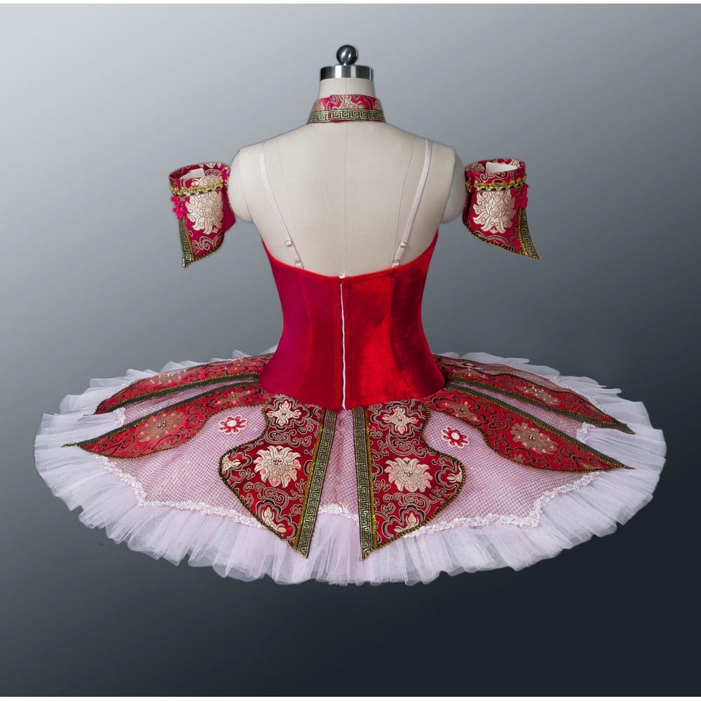 Professional Chinese Doll Ballet Tutu (Red or Blue)