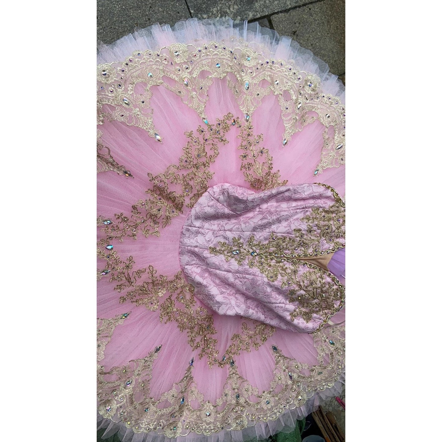 Professional Ivory or Pink Love Pancake Tutu