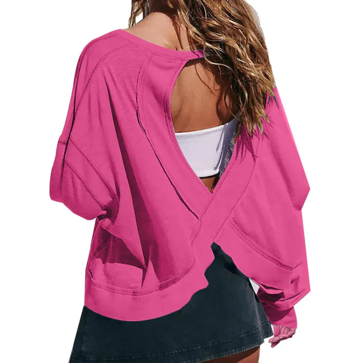 Women's Loose Long Sleeve Activewear Top