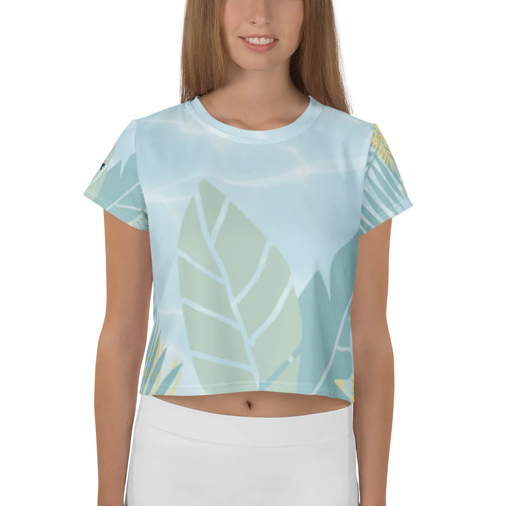 Bahama Nights Water Crop Tee