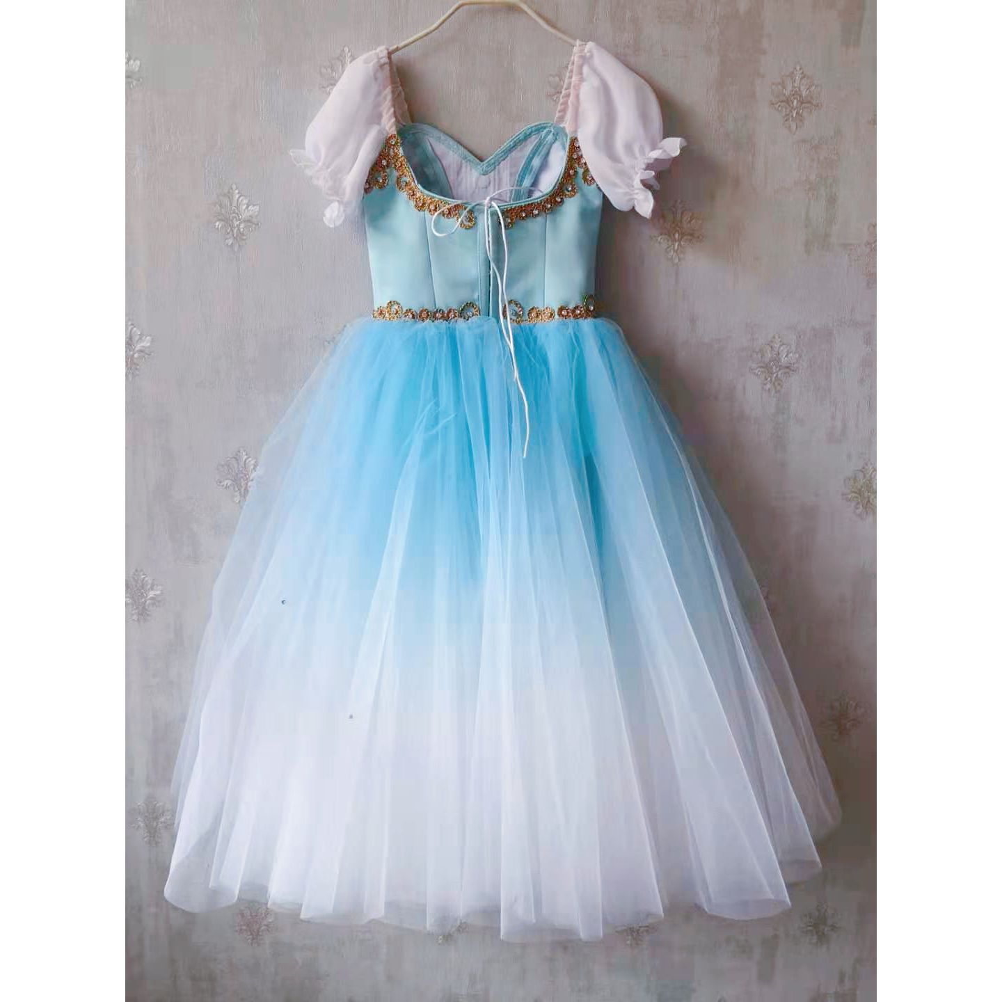 Romantic Sky Blue Professional Ballet Tutu Dress