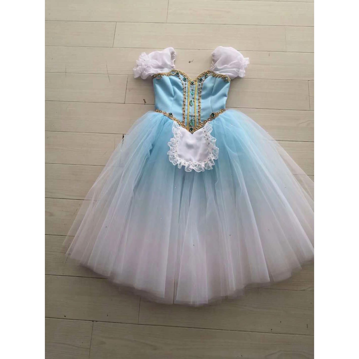 Romantic Sky Blue Professional Ballet Tutu Dress