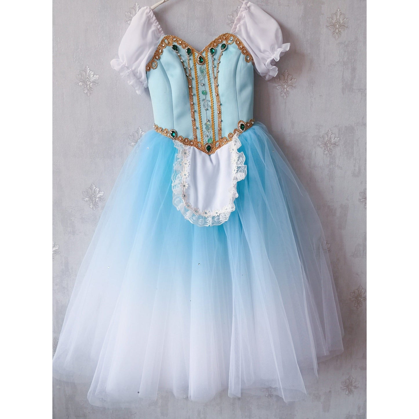 Romantic Sky Blue Professional Ballet Tutu Dress
