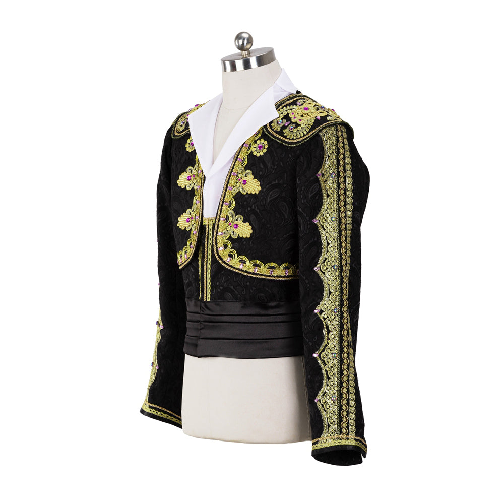 Men's Professional Spanish Ballet Tunic - Black or Dark Red