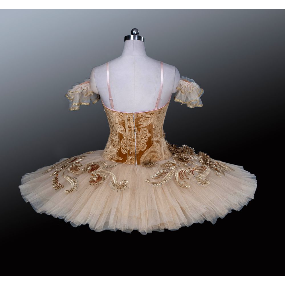 Gold Flowers Competition Ballet Tutu (Choose bodice color)
