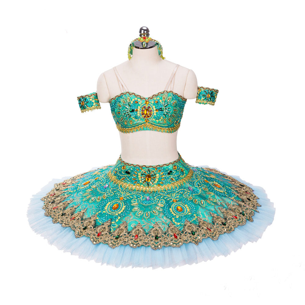 La Bayadere Odalisque Premium Green Pancake Tutu