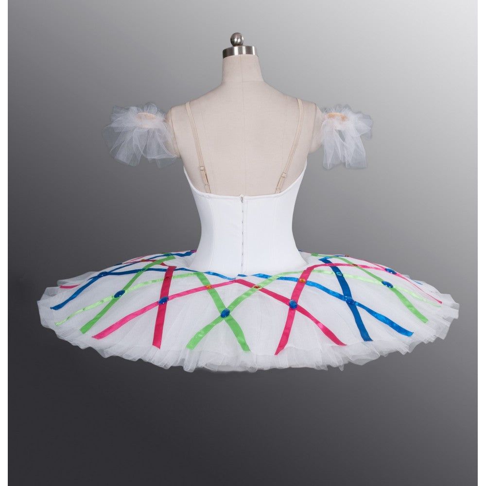 Bright Colors Harlequin Doll Pancake Dress