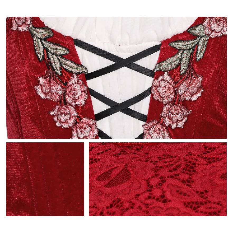 Gypsy Spanish Peasant Red Pancake Tutu