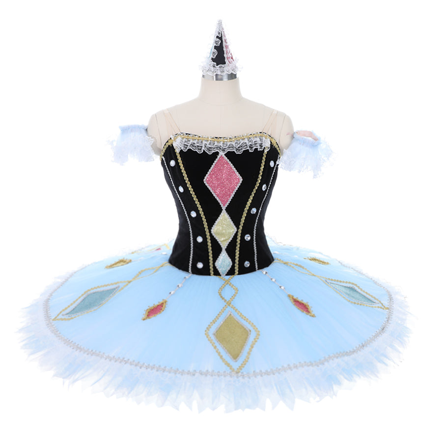 Lovely Doll Premium Pancake Tutu With Blue