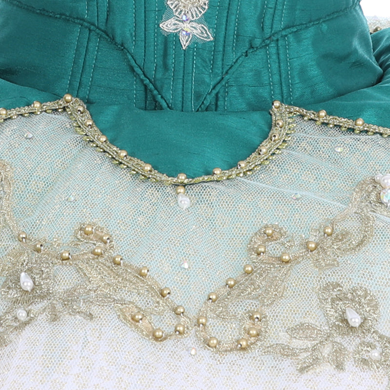 Professional Green Emerald 2023 Pancake Tutu