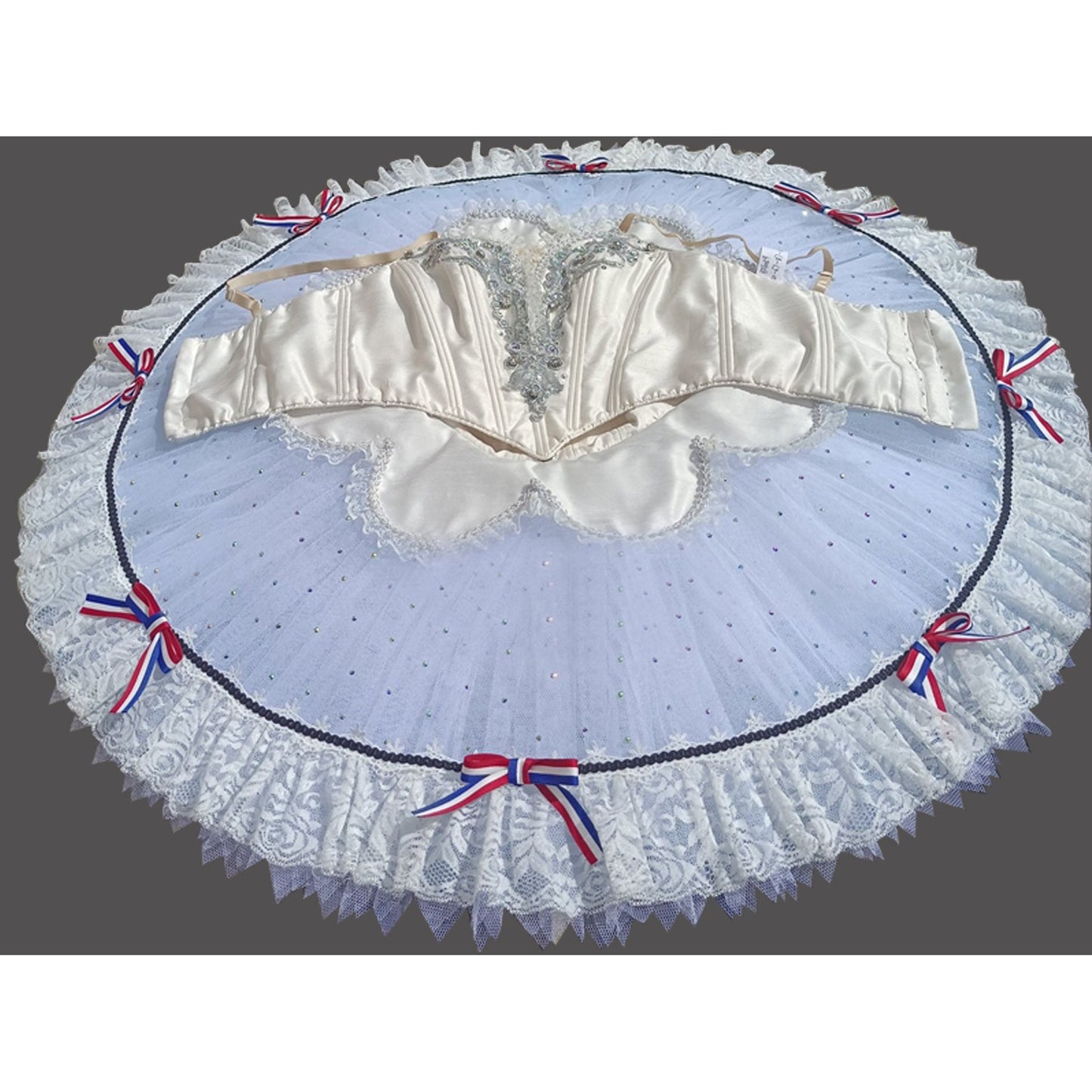 Premium Patriotic or White Pancake Tutu