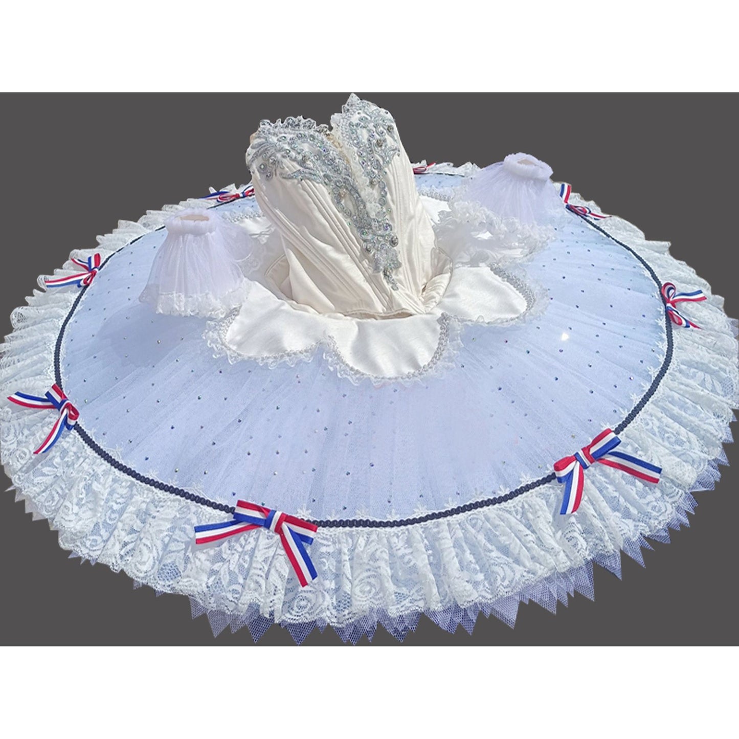 Premium Patriotic or White Pancake Tutu