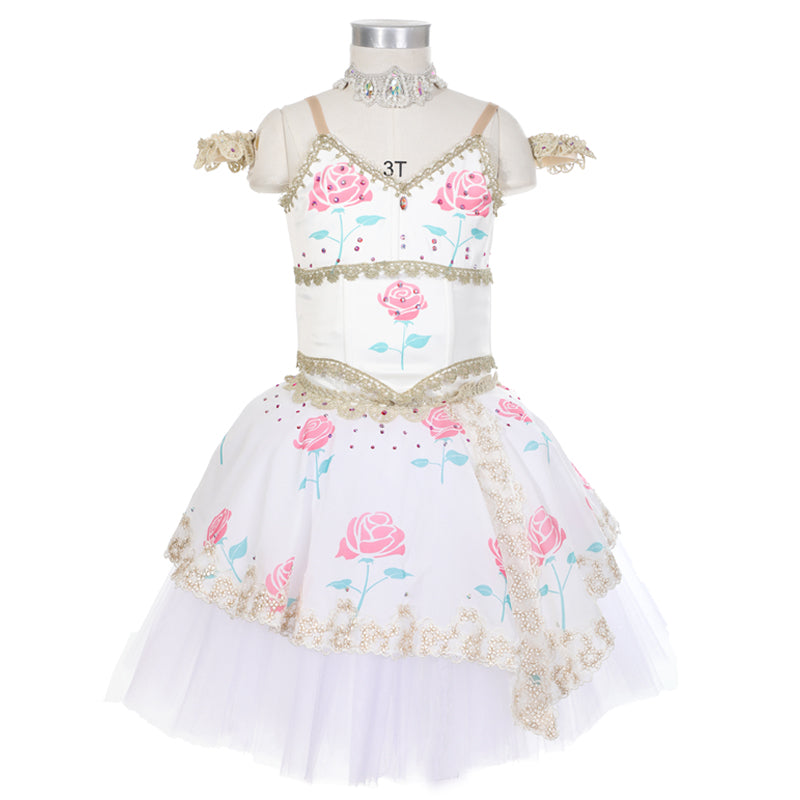 Awakening of Flora Professional Romantic Dress (Pink or Red Roses)
