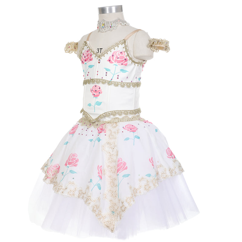 Awakening of Flora Professional Romantic Dress (Pink or Red Roses)