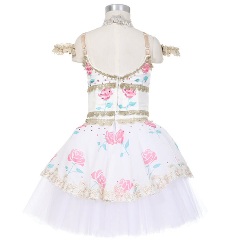 Awakening of Flora Professional Romantic Dress (Pink or Red Roses)