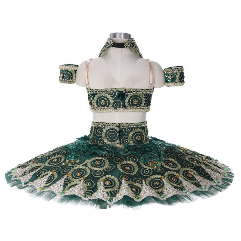 Dark Green La Bayadere Odalisque Pancake Tutu