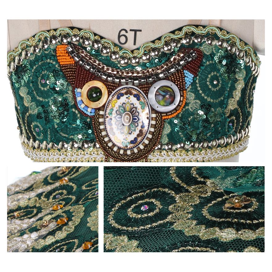 Dark Green La Bayadere Odalisque Pancake Tutu