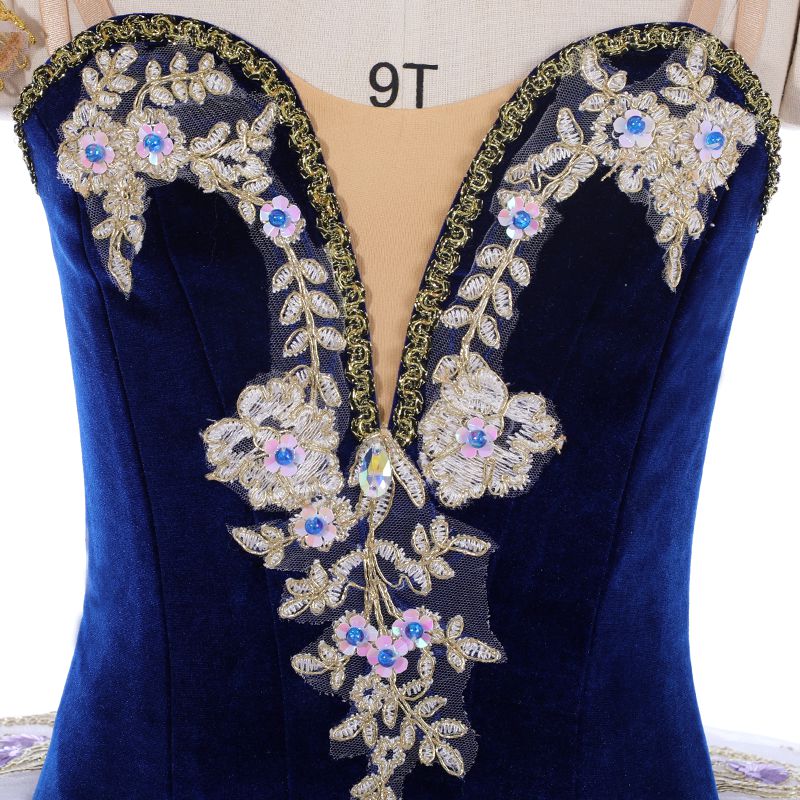 Golden Navy Blue Professional Classical Tutu