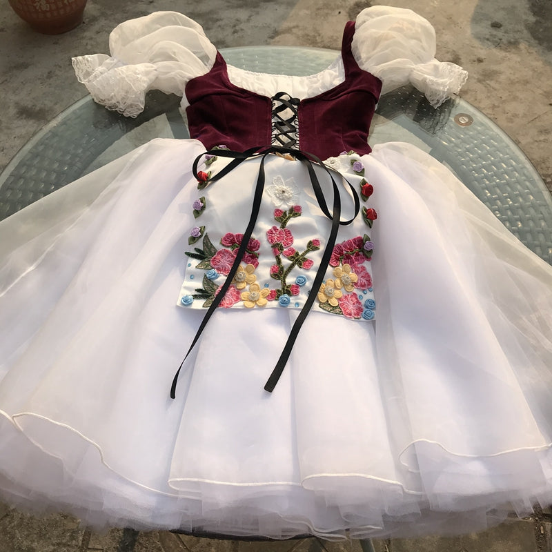 Romantic Ballet Peasant Tutu Dress