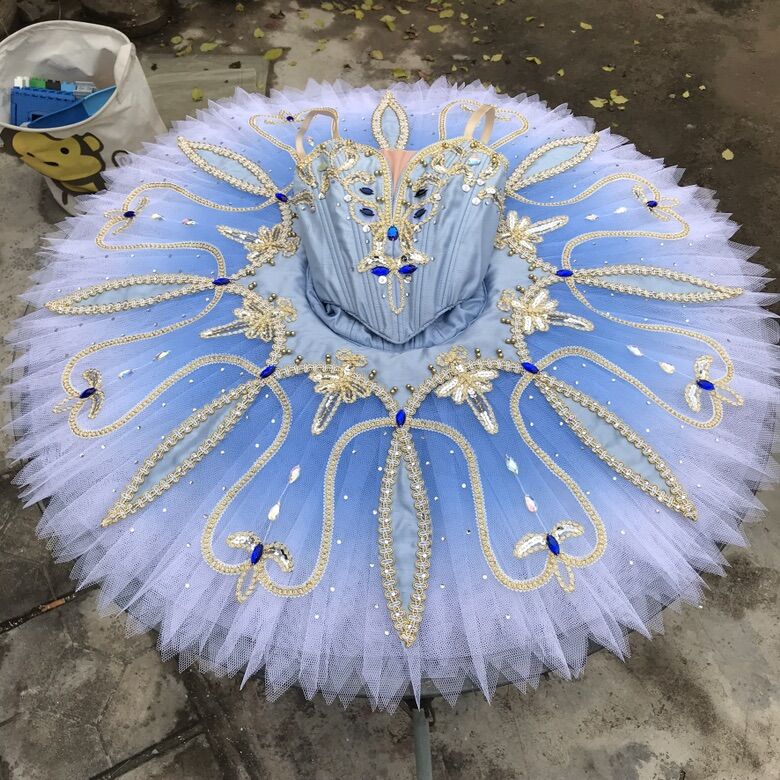 Classical Blue Odalisque Pancake Tutu (Blue, Purple or White)