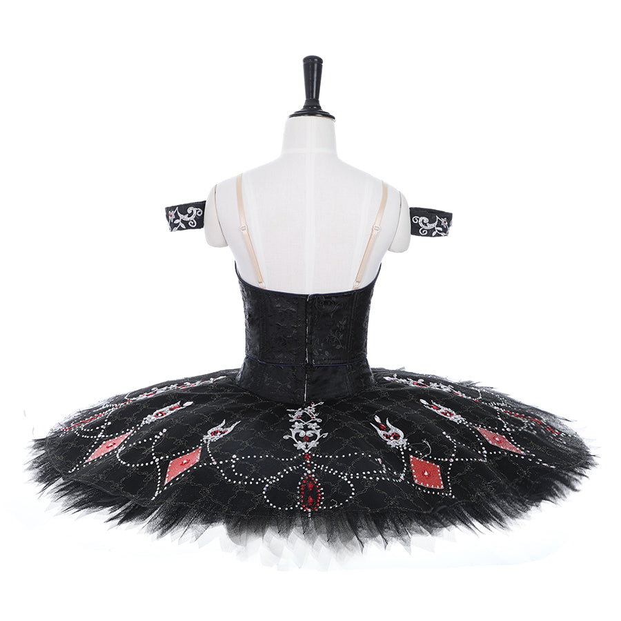 Legacy Spanish Black or Red Style Premium Pancake Tutu
