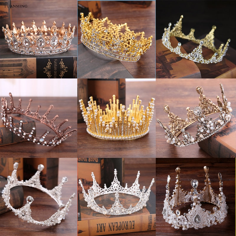 Gold or Silver Ice Queen Performance Crystal Crown