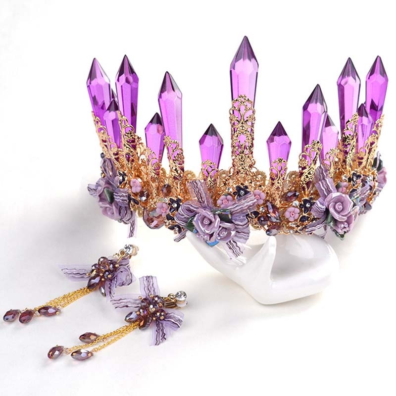 Purple, Red OR Multi Color Performance Ballet Crown