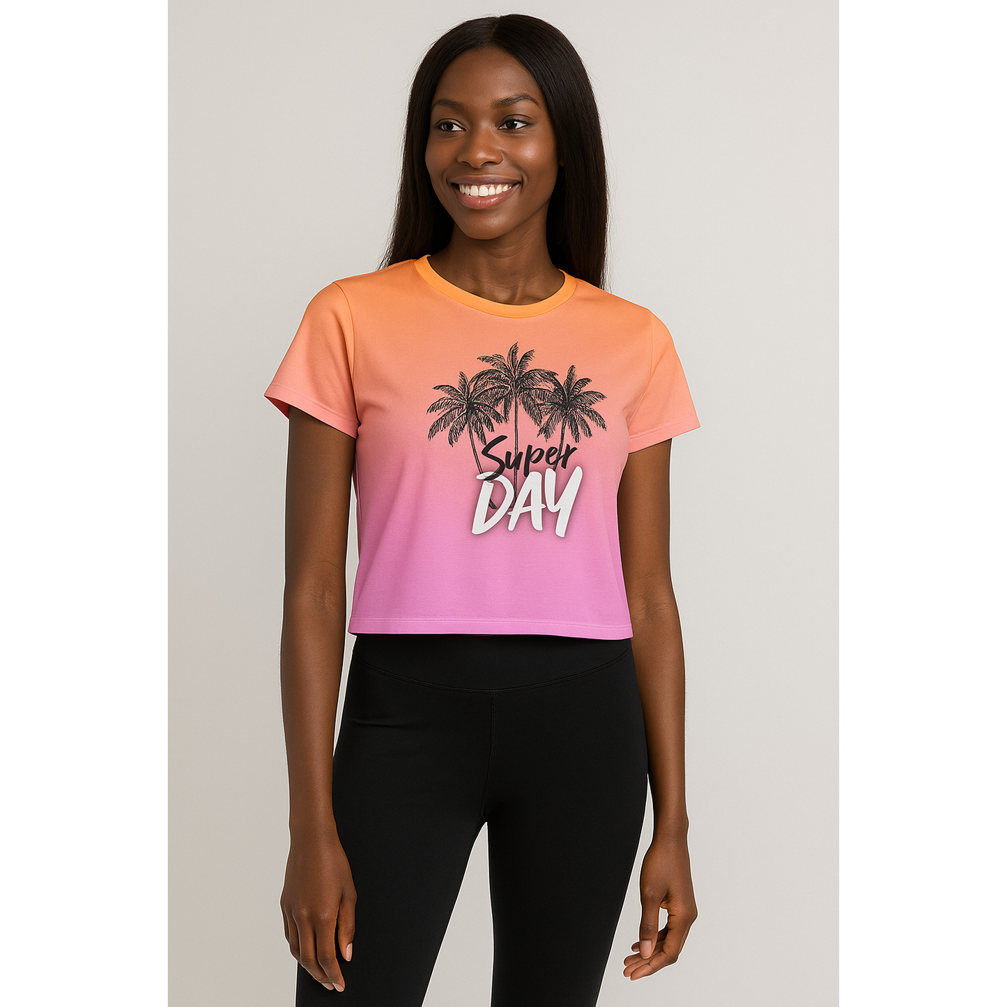 Bahama Nights Joyful Crop Tee