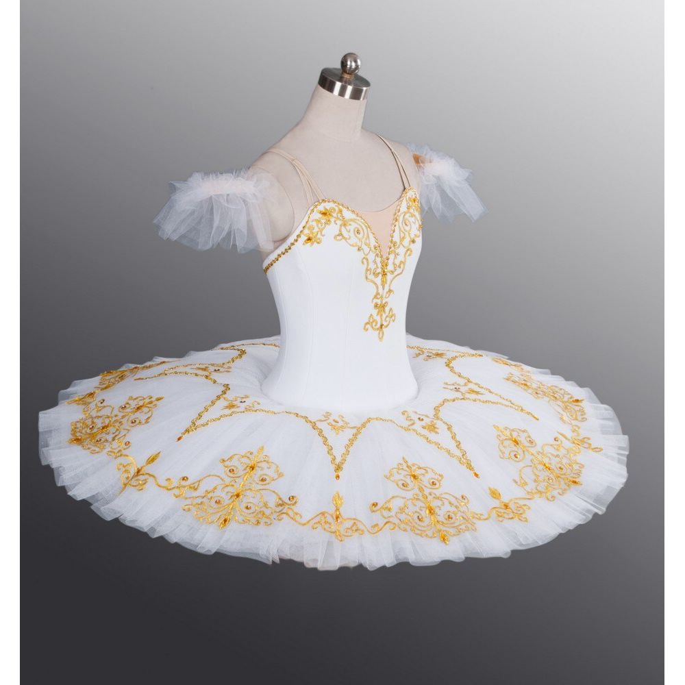 Professional White and Gold Ballet Tutu