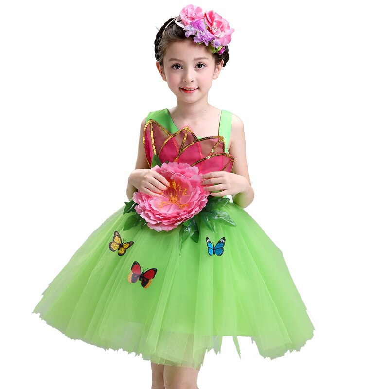 Colorful Garden, Flower Tutu Dress