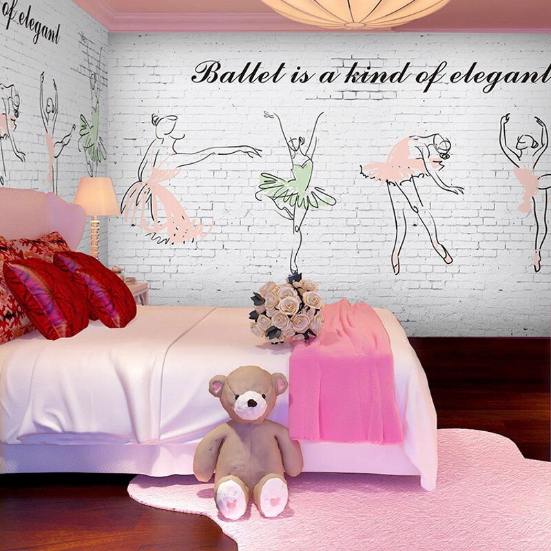 3D Ballerina Full Wallpaper, Per Square Meter