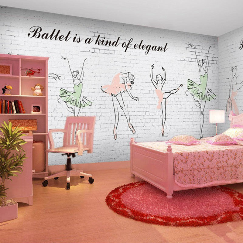 3D Ballerina Full Wallpaper, Per Square Meter