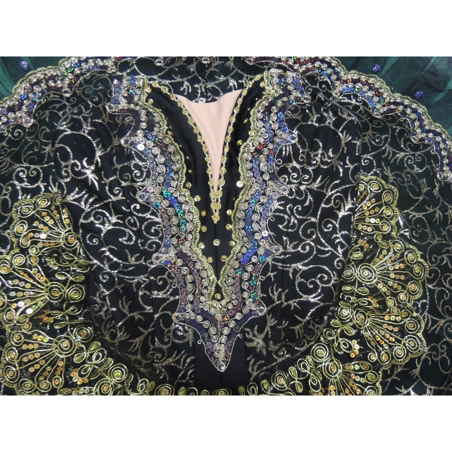 La Esmeralda Green & Black Pancake Tutu - Customized Options