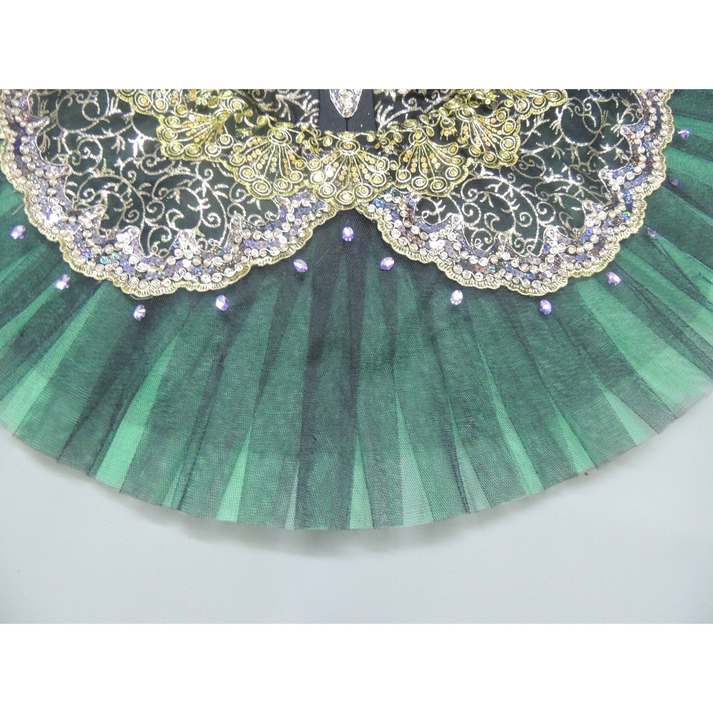 La Esmeralda Green & Black Pancake Tutu - Customized Options