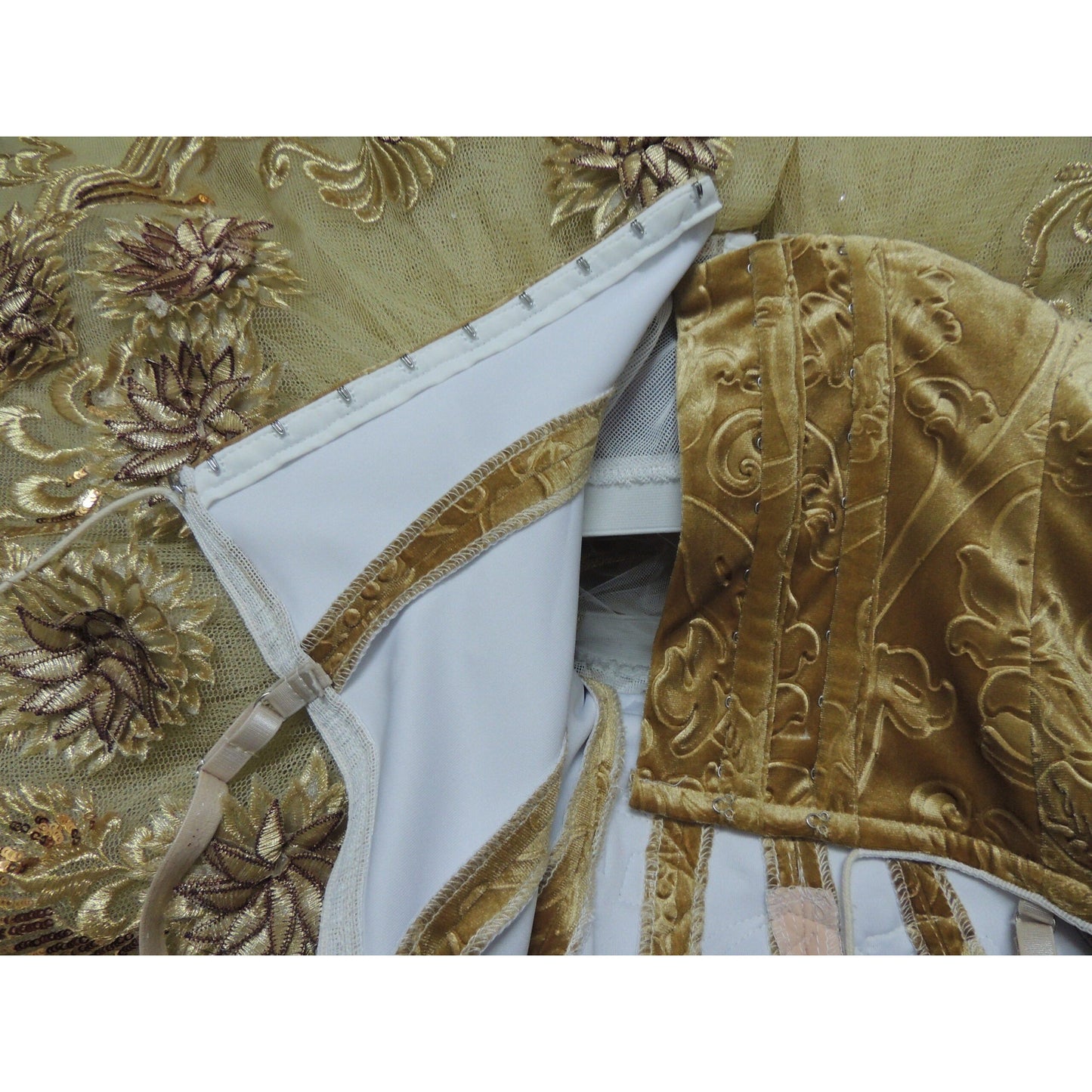 Gold Flowers Competition Ballet Tutu (Choose bodice color)